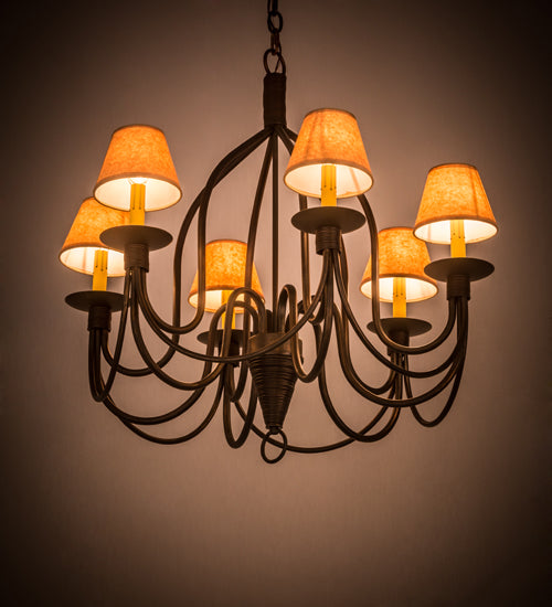 Meyda Tiffany Bell 185646 Chandelier Light - Cimmaron Bronze