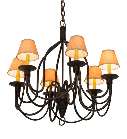 Meyda Tiffany Bell 185646 Chandelier Light - Cimmaron Bronze