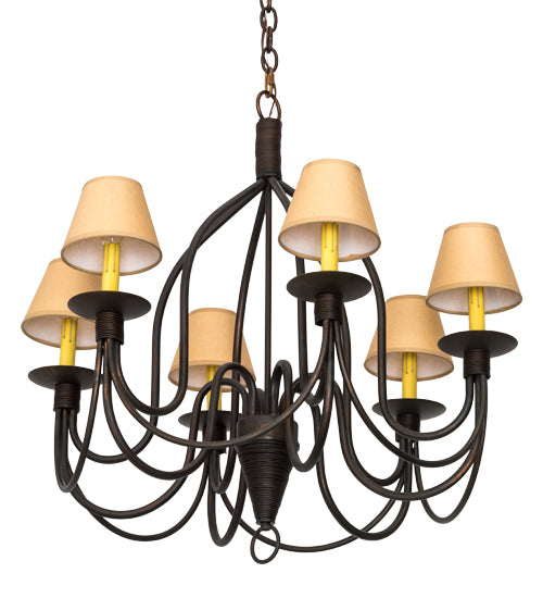 Meyda Tiffany Bell 185646 Chandelier Light - Cimmaron Bronze