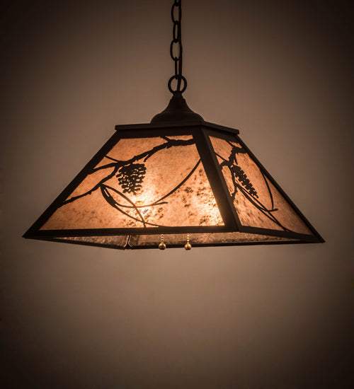 Meyda Tiffany Whispering Pines 185768 Pendant Light - Oil Rubbed Bronze