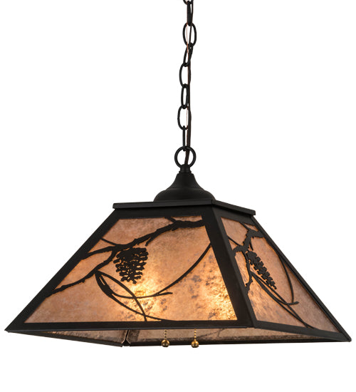 Meyda Tiffany Whispering Pines 185768 Pendant Light - Oil Rubbed Bronze