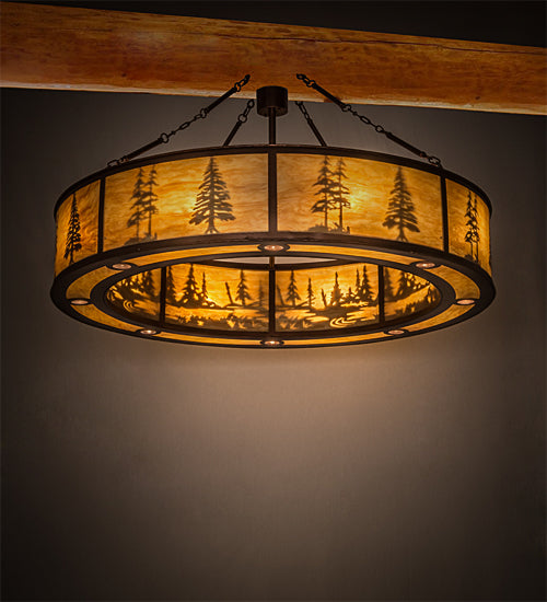 Meyda Tiffany Tall Pines 185816 Chandelier Light - Copper Vein