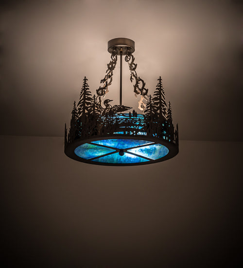Meyda Tiffany Loon 185846 Ceiling Light - Antique Copper