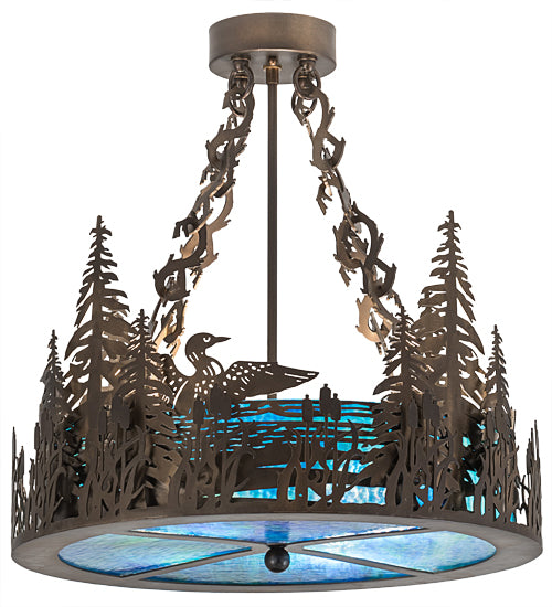 Meyda Tiffany Loon 185846 Ceiling Light - Antique Copper