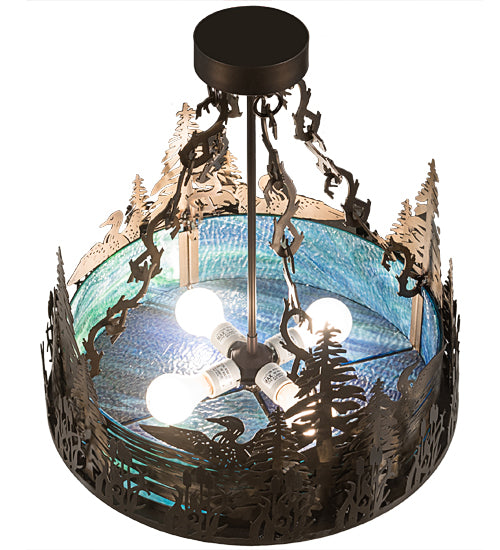 Meyda Tiffany Loon 185846 Ceiling Light - Antique Copper