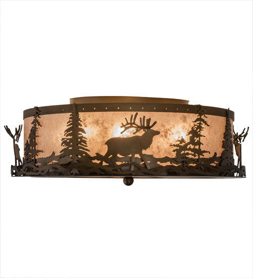 Meyda Tiffany Elk At Dusk 185968 Ceiling Light - Antique Copper