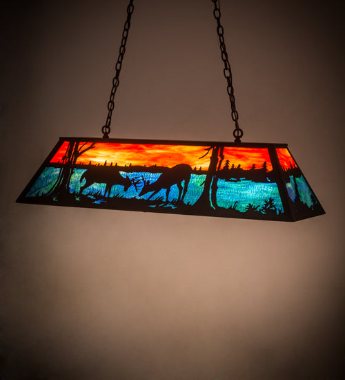 Meyda Tiffany Battling Bucks 185974 Pendant Light - Rust
