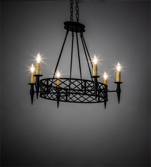 Meyda Tiffany Topridge 18600 Chandelier Light - Timeless Bronze