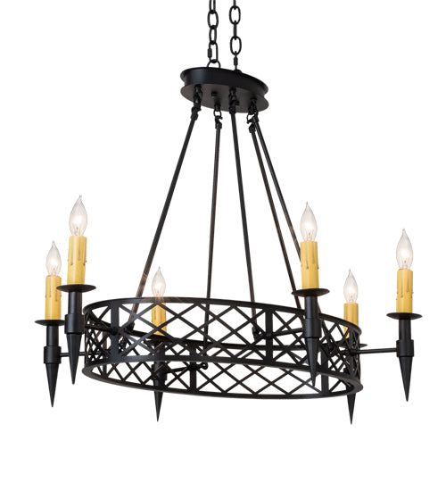 Meyda Tiffany Topridge 18600 Chandelier Light - Timeless Bronze