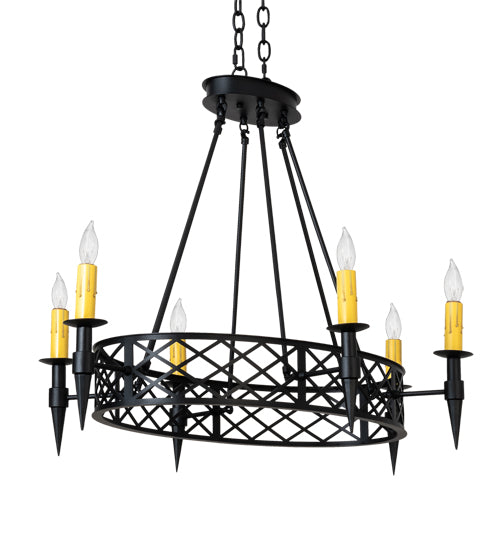 Meyda Tiffany Topridge 18600 Chandelier Light - Timeless Bronze