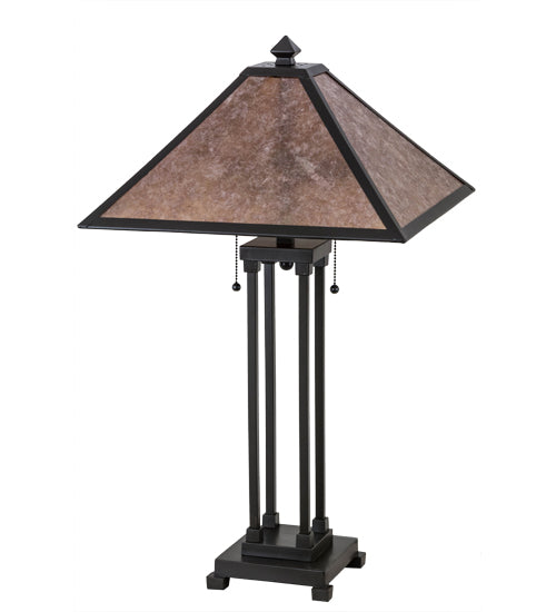 Meyda Tiffany Lighting 186216 Sutter Two Light Table Lamp Lamp Bronze / Dark
