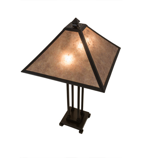 Meyda Tiffany Lighting 186216 Sutter Two Light Table Lamp Lamp Bronze / Dark