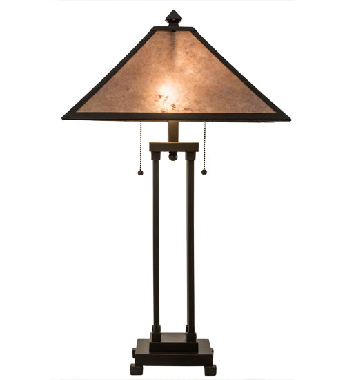 Meyda Tiffany Lighting 186216 Sutter Two Light Table Lamp Lamp Bronze / Dark