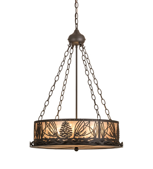 Meyda Tiffany Mountain Pine 186232 Pendant Light - Oil Rubbed Bronze