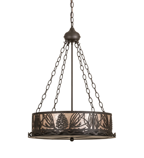 Meyda Tiffany Mountain Pine 186232 Pendant Light - Oil Rubbed Bronze