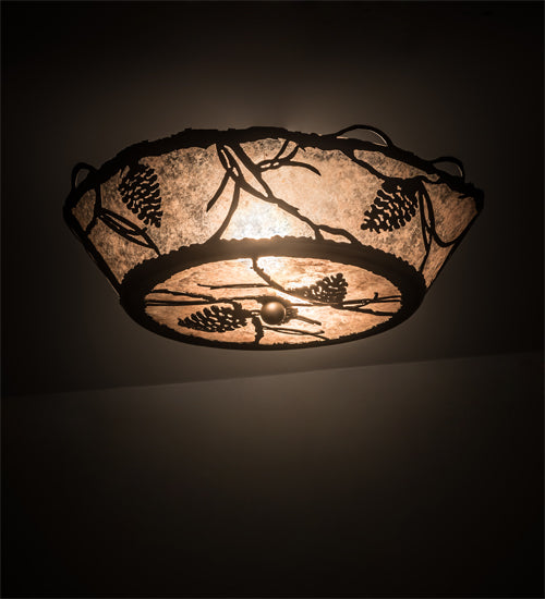 Meyda Tiffany Whispering Pines 186234 Ceiling Light - Oil Rubbed Bronze