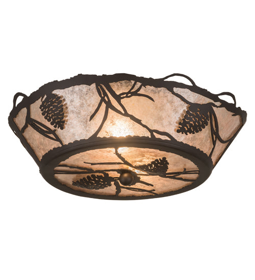 Meyda Tiffany Whispering Pines 186234 Ceiling Light - Oil Rubbed Bronze