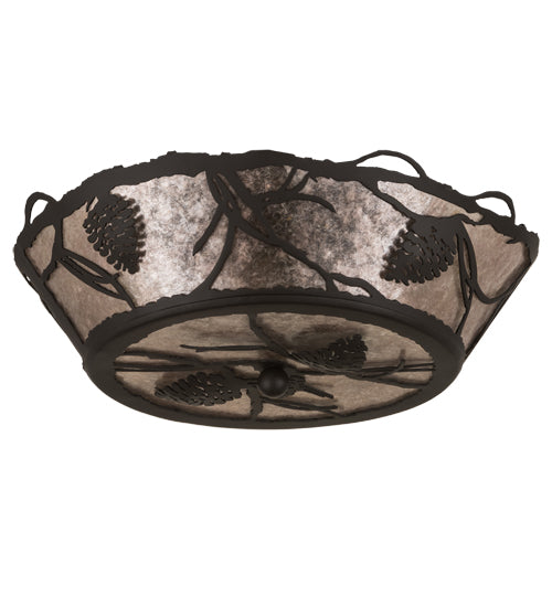 Meyda Tiffany Whispering Pines 186234 Ceiling Light - Oil Rubbed Bronze