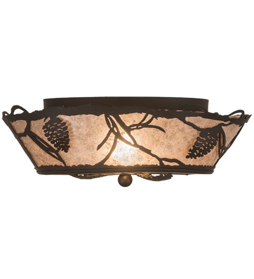 Meyda Tiffany Whispering Pines 186234 Ceiling Light - Oil Rubbed Bronze