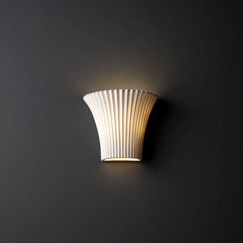 Justice Designs Limoges POR-8810-PLET Wall Light - Pleat