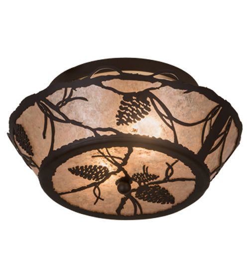 Meyda Tiffany Whispering Pines 186439 Ceiling Light - Oil Rubbed Bronze
