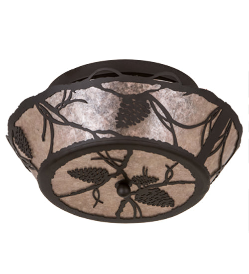 Meyda Tiffany Whispering Pines 186439 Ceiling Light - Oil Rubbed Bronze