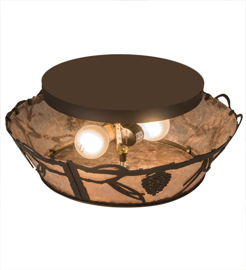 Meyda Tiffany Whispering Pines 186439 Ceiling Light - Oil Rubbed Bronze