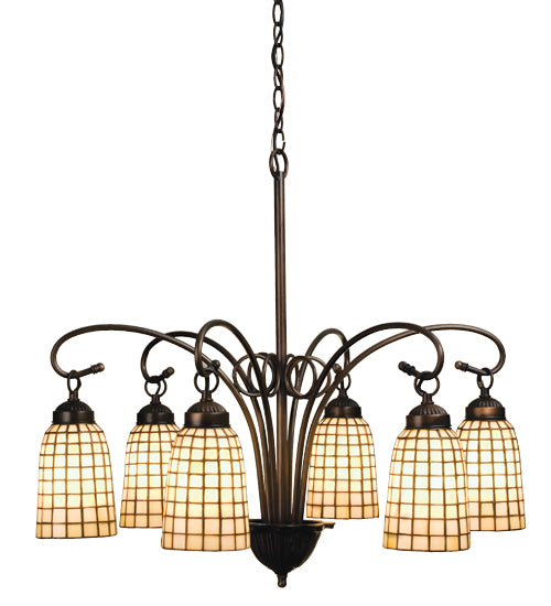 Meyda Tiffany Terra Bone 18648 Chandelier Light - Antique
