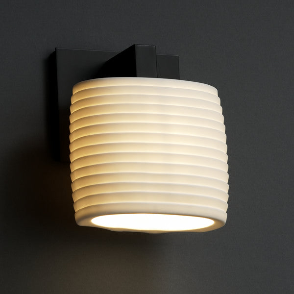 Justice Designs Limoges POR-8931-30-SAWT-MBLK Wall Light - Matte Black