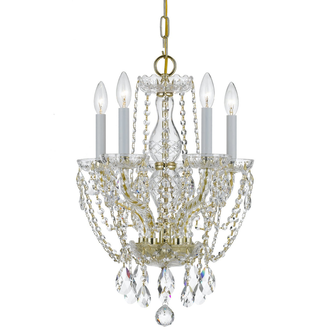Crystorama Traditional Crystal 1129-PB-CL-MWP Chandelier Light - Polished Brass