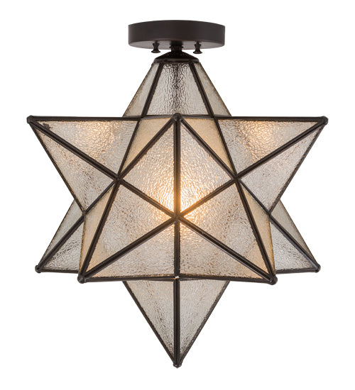 Meyda Tiffany Moravian Star 186688 Ceiling Light - Antique,Weathered Brass