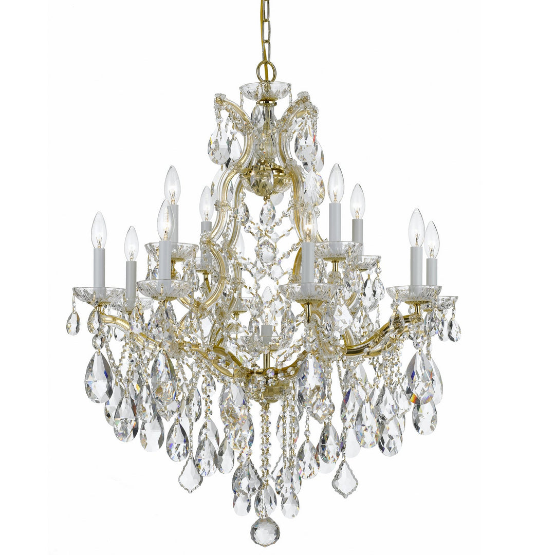 Crystorama Maria Theresa 4413-GD-CL-SAQ Chandelier Light - Gold