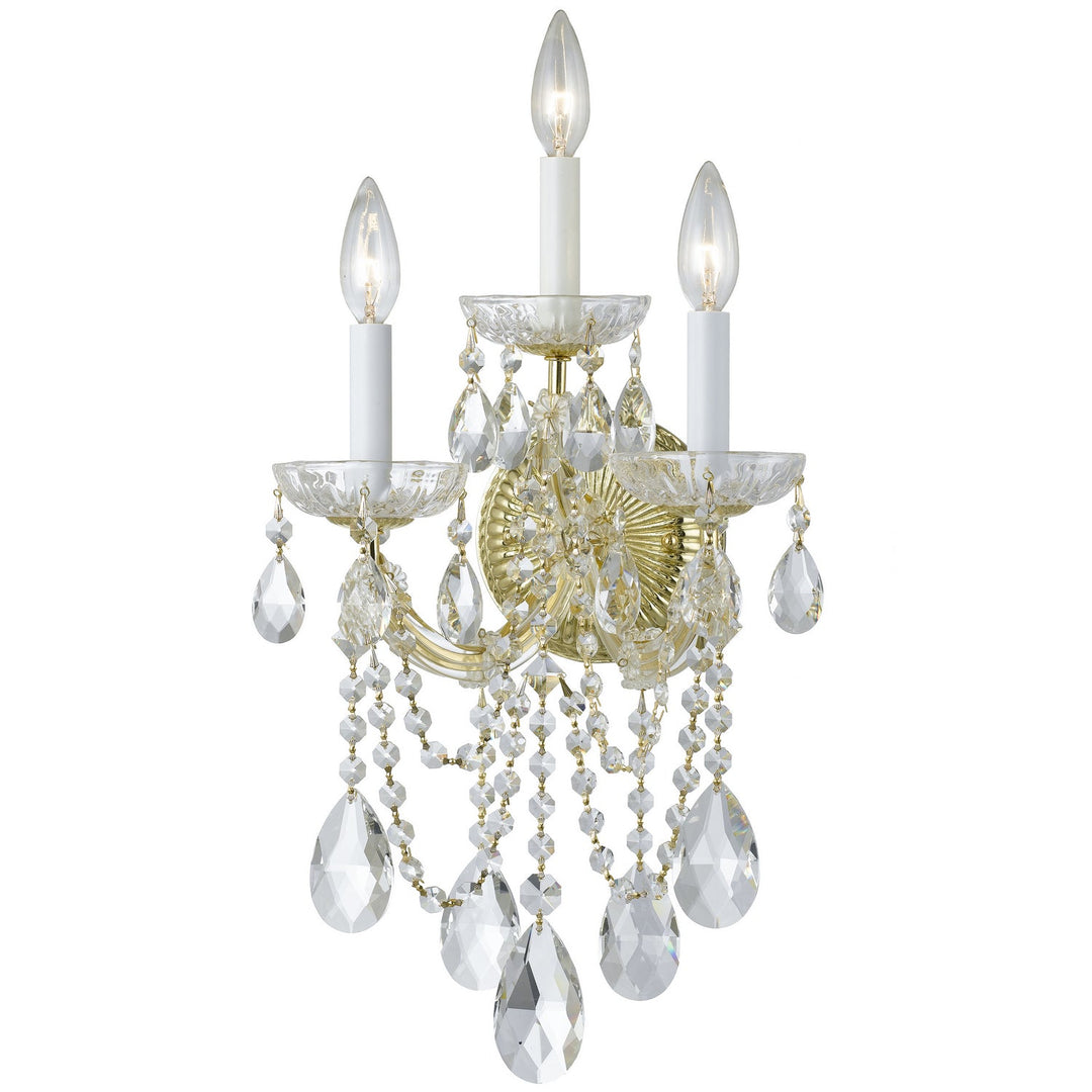 Crystorama Maria Theresa 4423-GD-CL-S Wall Light - Gold