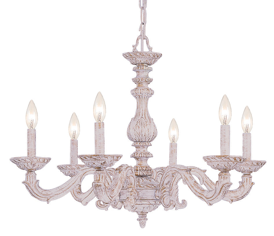 Crystorama Paris Market 5126-AW Chandelier Light - Antique White