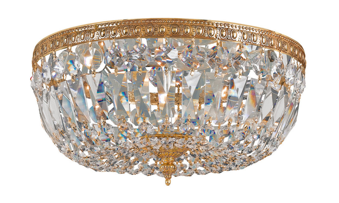 Crystorama Ceiling Mount 712-OB-CL-S Ceiling Light - Olde Brass