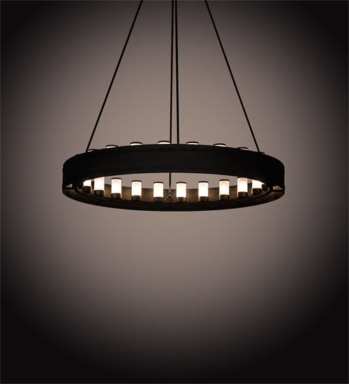Meyda Tiffany Loxley 187107 Chandelier Light - Mahogany Bronze