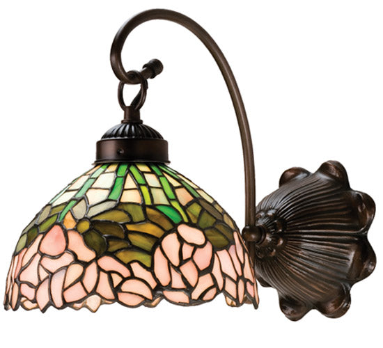 Meyda Tiffany Tiffany Cabbage Rose 18711 Wall Light - Craftsman Brown