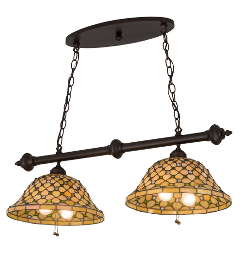 Meyda Tiffany Diamond & Jewel 187126 Pendant Light - Mahogany Bronze