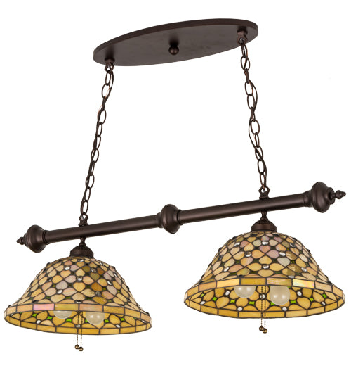 Meyda Tiffany Diamond & Jewel 187126 Pendant Light - Mahogany Bronze