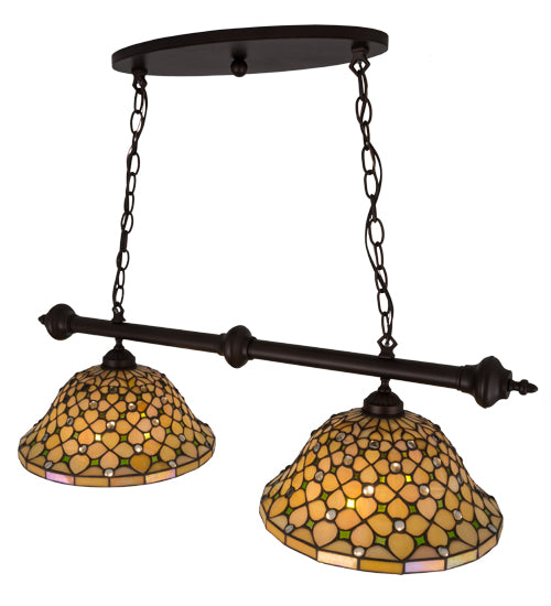 Meyda Tiffany Diamond & Jewel 187126 Pendant Light - Mahogany Bronze