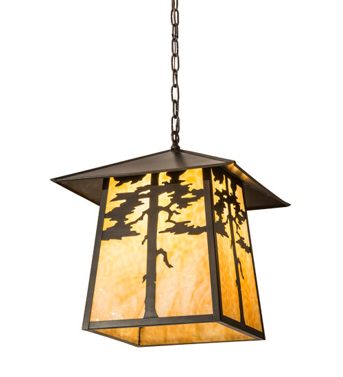 Meyda Tiffany Stillwater 187198 Pendant Light - Craftsman Brown