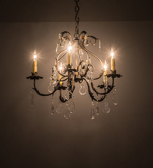 Meyda Tiffany Chantilly 187262 Chandelier Light - French Bronzed,Crystal