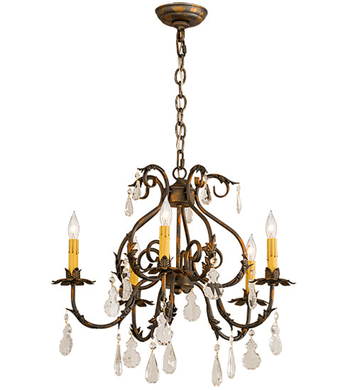 Meyda Tiffany Chantilly 187262 Chandelier Light - French Bronzed,Crystal