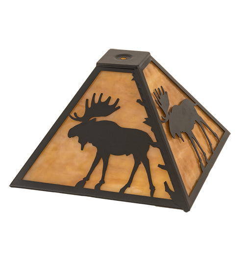 Meyda Tiffany Lighting 187274 Moose Shade Lamp Shade Bronze / Dark