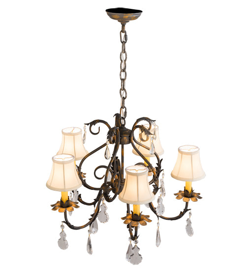 Meyda Tiffany Chantilly 187283 Chandelier Light - French Bronzed,Crystal
