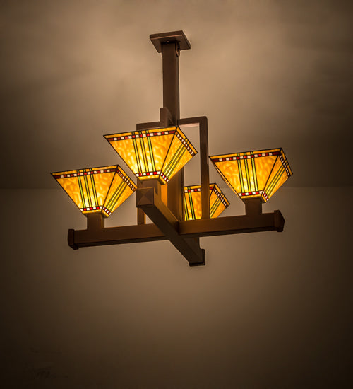 Meyda Tiffany Prairie Corn 187304 Chandelier Light - Cinnamon Coffee Metallic