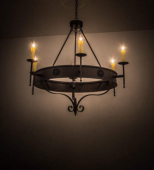 Meyda Tiffany Lorenzo 187705 Chandelier Light - Rust