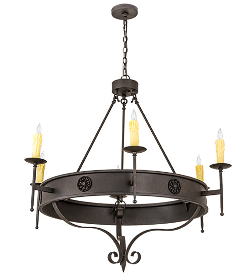 Meyda Tiffany Lorenzo 187705 Chandelier Light - Rust