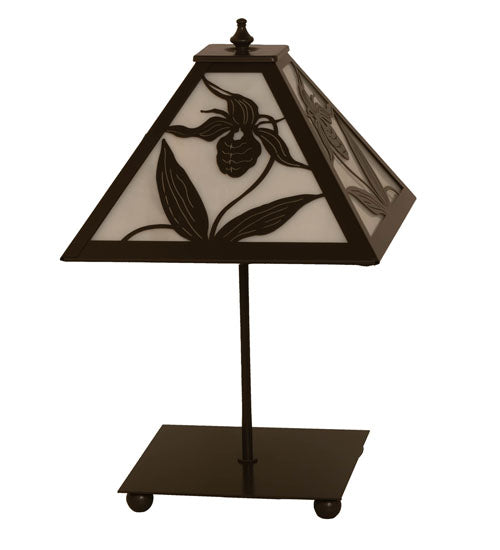 Meyda Tiffany Lighting 18792 Lady Slipper One Light Table Lamp Lamp Bronze / Dark