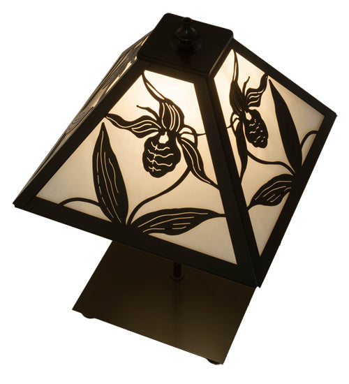 Meyda Tiffany Lighting 18792 Lady Slipper One Light Table Lamp Lamp Bronze / Dark
